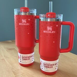 Stanley LIMITED EDITION Quencher H2.0 FlowState Tumbler 40oz 30oz TARGET RED